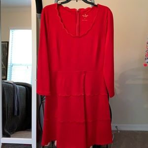 Kate spade red ponte dress NWT